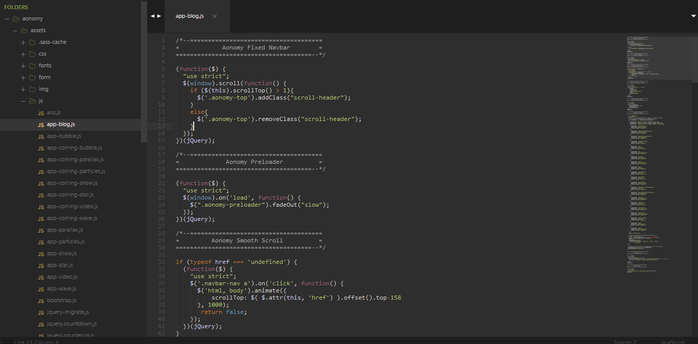 The JS directory.