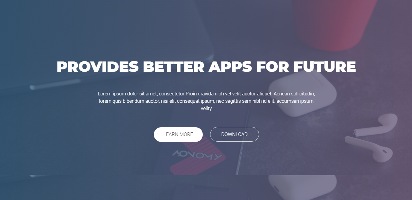The parallax header, the background image moving with the scroll.
