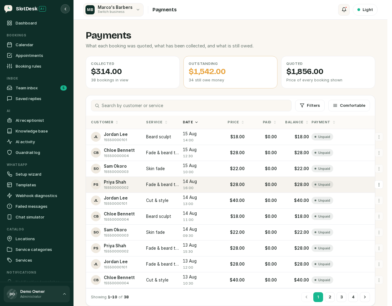 The payments ledger.